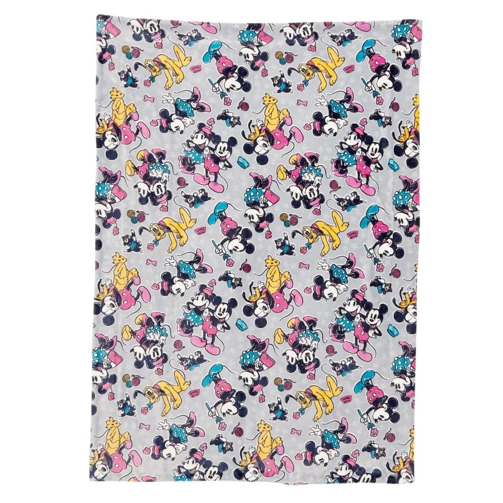 Vera Bradley Disney Mickey Mouse Family Fun Cozy Life Throw Blanket 72x50 NWT
